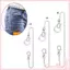 COO Pocket Chain có móc khóa cho quần Thắt lưng Jeans Biker Skull Wallet Chain Cool
