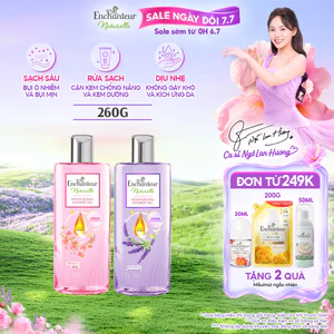 Sữa tắm dưỡng da thiên nhiên Enchanteur Naturelle hương hoa Lavender/ Iris 260g