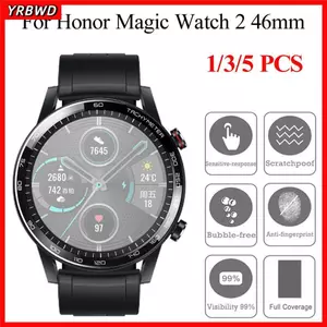 YRBWD Full Cover Bảo Vệ Màn Hình Đồng Hồ Thông Minh Siêu Mỏng Mềm Bao Gồm Tất Cả Cho Honor Magic Watch 2 46mm