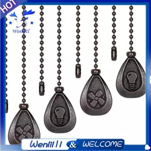 Quạt Trần Kéo Dây Xích, 4 Quạt Nối Dài Bằng Đồng, Đèn Kéo Dây Chuyền Trang Trí Mở Rộng Trang Trí Dây Chuyền Quạt Kết Nối