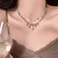 Vintage Hạt Đá Tự Nhiên Nelace Nữ Quyến Rũ Mang Ngôi Sao Mặt Dây Chuyền Có Thể Bị Staed Trang Sức Gothic Quà Tặng Trang Sức [Mina]