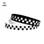 Cặp đôi cổ điển Kẻ sọc trắng cổ vũ Vòng tay silicon Vòng tay trang trí Trang trí ủng hộ Race Car Party Supplies [Mina]