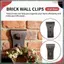 Bộ Kẹp Gạch 16 Chiếc Bộ Kẹp Gạch Để Treo Ngoài Trời Móc Gạch Móc Treo Tường Kẹp Hình Móc Treo Gắn Trên Gạch Không Khoan