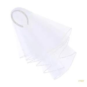 Ở lại Ngọc Trai Trắng Thanh Lịch Khăn Lau Đám Cưới Băng Đô Quấn Tóc Phụ Kiện Cô Dâu Thoáng Khí