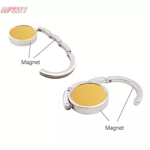 HFSHY Tròn Di Động Gấp Túi Kim Loại Móc Ví Túi Xách Móc Treo Túi Nữ Túi Bảo Quản Cho Trong Nhà Ngoài Trời Bàn Văn Phòng Sử Dụng VN