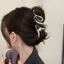 Phiên Bản Hàn Quốc Thiết Kế Feel Niche Gió Lạnh Ly Hợp Kẹp Tóc Nữ Đầu Lưng Cá Mập Kẹp Tóc Phong Cách Mới Kẹp Tóc Kích Thước Lớn Kẹp Tóc C3WI