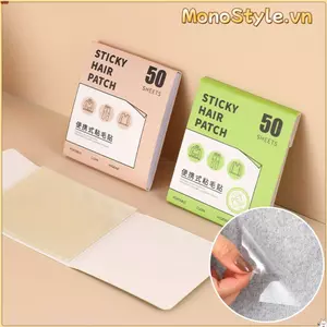 MONOSTYLE 50 Tờ Tẩy Lót Quần Áo, Miếng Dán Tóc Dính Di Động Có Thể Xé, Tẩy Lông Thú Cưng Mini Dính Note Băng Tự Dính
