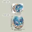 XUAN Blue Shell Sao Biển Nhà Vệ Sinh Stier Sáng Tạo Phòng Tắm Stier Chống Thấm Nước Có Thể Tái Sử Dụng PVC Stier Cho Trang Trí Phòng Tắm VN