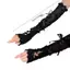XUAN Nữ Ren Ngón Găng Tay Bla Gothic DIY Dây Đeo Tay Phụ Kiện Quần Áo Lưới Đàn Hồi Punk Găng Tay VN