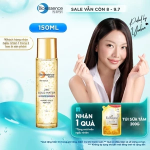 Nước dưỡng tinh chất vàng 24K, cấp ẩm,ngừa lão hoá sớm và dưỡng da tươi sáng Bio essence Bio-Gold 150ml