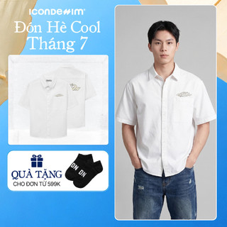 Áo Sơ Mi Nam ICONDENIM Tay Ngắn Cosmic Draft Form Boxy SMID0372