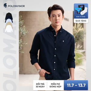 Áo sơ mi nam tay dài OXFORD PREMIUM, BST SMART CASUAL, Cao Cấp, Thanh Lịch - POLOMANOR