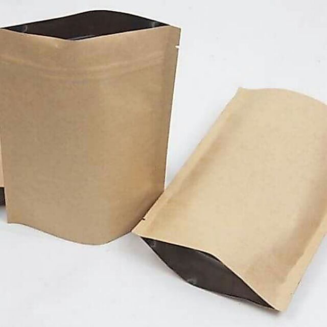 Túi zip giấy kraft đáy đứng tráng nhôm MPET - BAO BÌ VUI