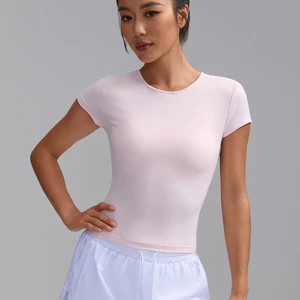 Áo thể thao Naked Feel Độ đàn hồi cao Thời trang Nhanh khô Slim Áo thun nhẹ Tập thể dục