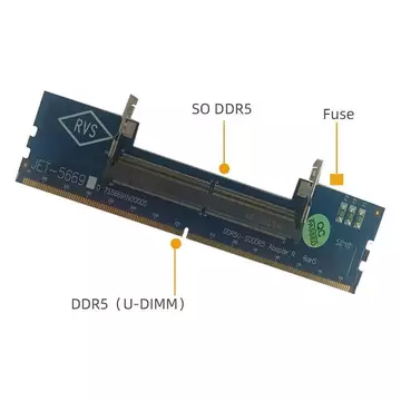 ULJ Laptop DDR5 RAM Sang Máy Tính Để Bàn DDR5 U-DIMM Adapter Bảo Vệ Thẻ Nhớ Bộ Chuyển Đổi Thẻ Nhớ DDR5 Thẻ Bộ Chuyển Đổi RAM Bộ Nhớ.