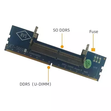 ULJ Laptop DDR5 RAM Sang Máy Tính Để Bàn DDR5 U-DIMM Adapter Bảo Vệ Thẻ Nhớ Bộ Chuyển Đổi Thẻ Nhớ DDR5 Thẻ Bộ Chuyển Đổi RAM Bộ Nhớ.
