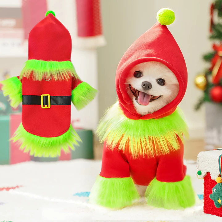 Bộ Đồ Giáng Sinh Ngày Lễ Quần Áo Thú Cưng Chó Mèo Ông Già Teddy Bichon Trang Phục Chó Cung Cấp Trang Phục Mèo L9XK