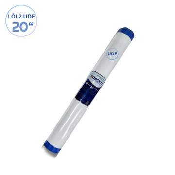 Lõi Số 2 Than Hoạt Tính UDF 20" Lọc Đầu Nguồn Lọc Tổng Sinh Hoạt Dùng với cốc 20inch Gầy, Lõi Xử Lý Nước Máy Mùi Clo