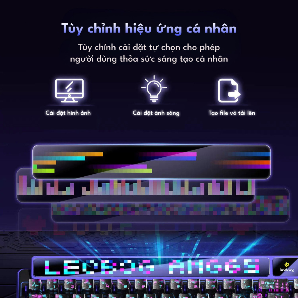 Bàn phím cơ Leobog AMG65 CUSTOM Màn hình (3 mode,2 màn hình Tùy chỉnh+ TFT, Pin 8000 mAh) THkeyboard | BigBuy360 - bigbuy360.vn