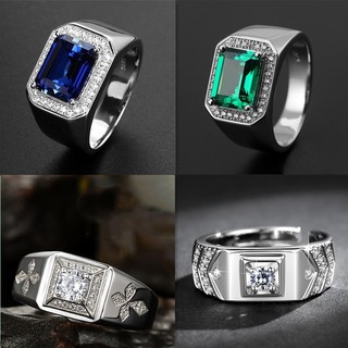 Men's Moissanite Wedding Ring, adjustable by favfv2.vn