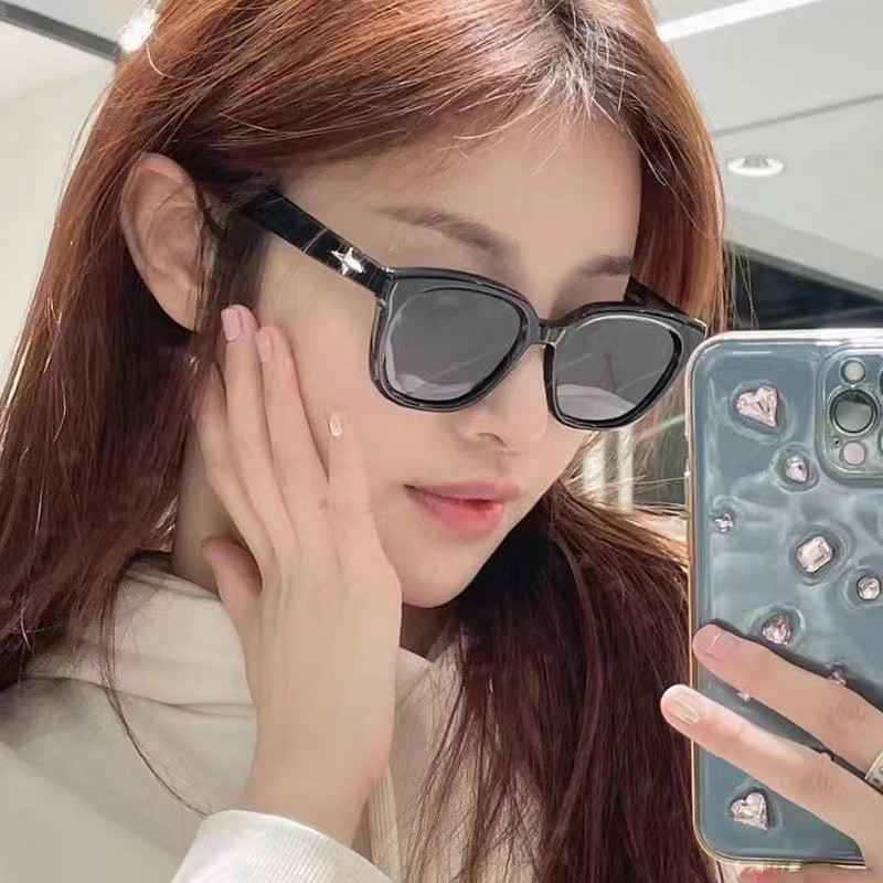 ✨✨Kính râm Star Square Frame Nữ mùa hè Chống tia cực tím Kính râm chống nắng