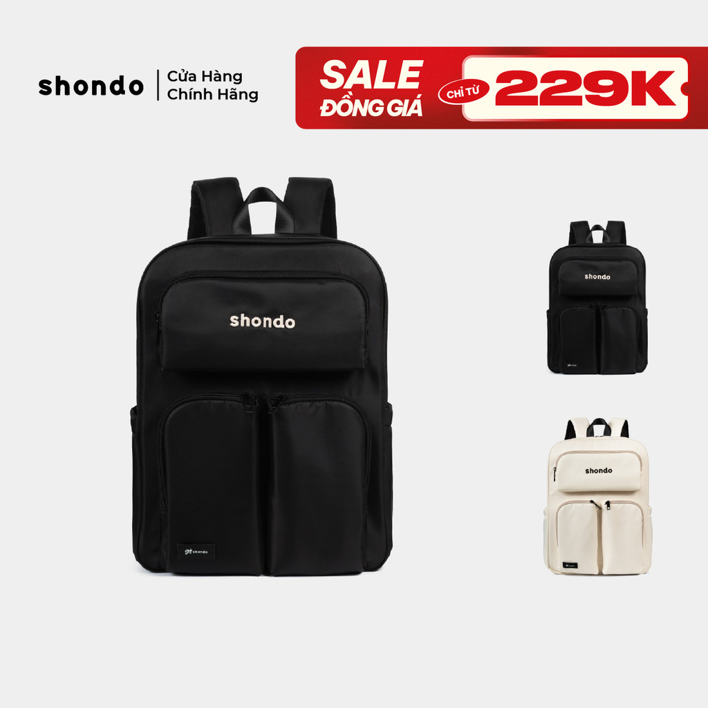 Balo Sticker Vải Dù Shondo nhiều màu