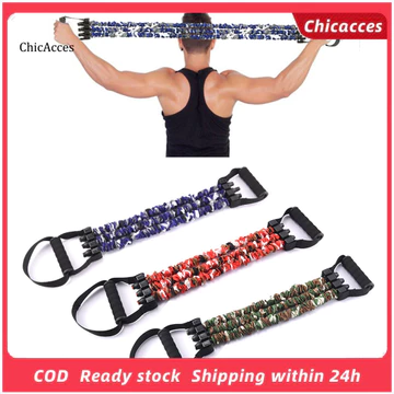 Dây đeo kháng lực ống cao su ChicAcces Dây kháng lực cáng vai Dây kháng lực có thể điều chỉnh với tay cầm mở rộng ngực 3 ống có thể tháo rời – Sức mạnh toàn thân cho nam giới