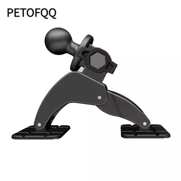 Giá đỡ đầu bi PETOFQ, Đế dính kép Giá đỡ điện thoại tự dính, Đế gắn 17mm Giá đỡ điện thoại di động xoay 360 độ Giá đỡ hỗ trợ bảng điều khiển ô tô