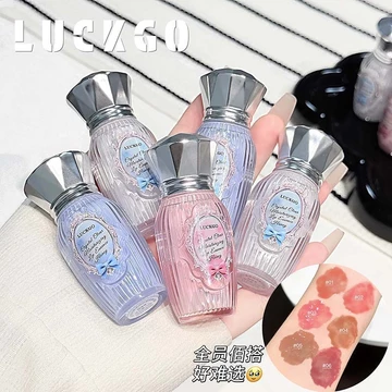 LUCKGO Pha Lê Trong Suốt Dưỡng Ẩm Tinh Chất Môi Mật Ong Ánh Sáng Đường Dưỡng Ẩm Son Môi Môi Dầu Son Môi Môi Môi Men Tăng Cường Son Bóng