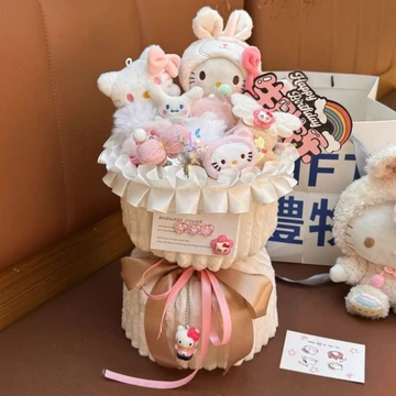 🔥Bó Hoa Gấu Bông Quà Tặng Trung Thu Bouquet gấu bông tặng bạn gái Sinh Nhật KT Cat Sang Trọng Búp Bê Gửi Bạn Gái Màu Hồng Xoắn Dính Bó Hoa Sinh Nhật Ngày Lễ Tình Nhân Gửi Bạn Gái Quà Tặng Sáng Tạo Độc