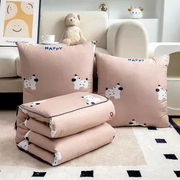 Gối Chăn Phong Cách Mới Hoạt Hình Đa Năng Gối Chăn Văn Phòng Bữa Trưa Nghỉ Chăn Sofa Hai Trong Một Đệm Chăn Xe Gối Chăn Chăn
