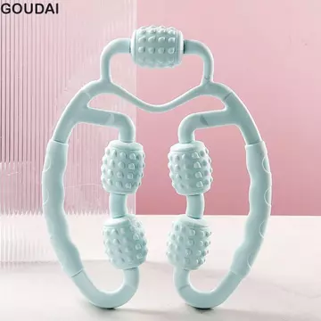 GOUDAI Massage Vòng Chân Kẹp, Năm Bánh Xe Thư Giãn Cơ Bắp Kẹp Chân Hình Khuyên, Máy Mát Xa Toàn Thân Di Động Chống Cellulite Yoga Massage Con Lăn Massage Massage Massage Công Cụ Thư Giãn Cơ Thể