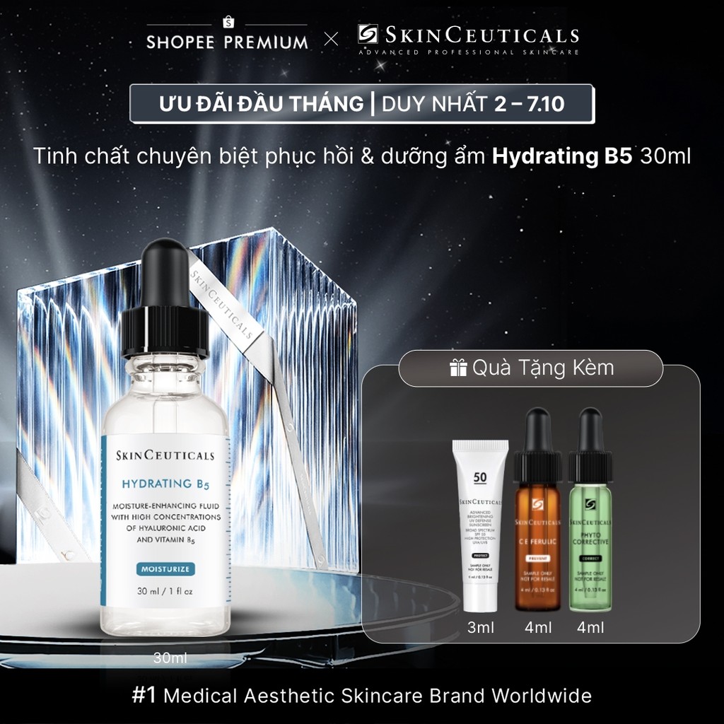 Dưỡng chất cấp ẩm và phục hồi cho mọi loại da Skinceuticals Hydrating B5 30ml