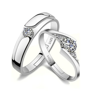 925 Silver Couple Rings, adjustable by MenglalaJe276