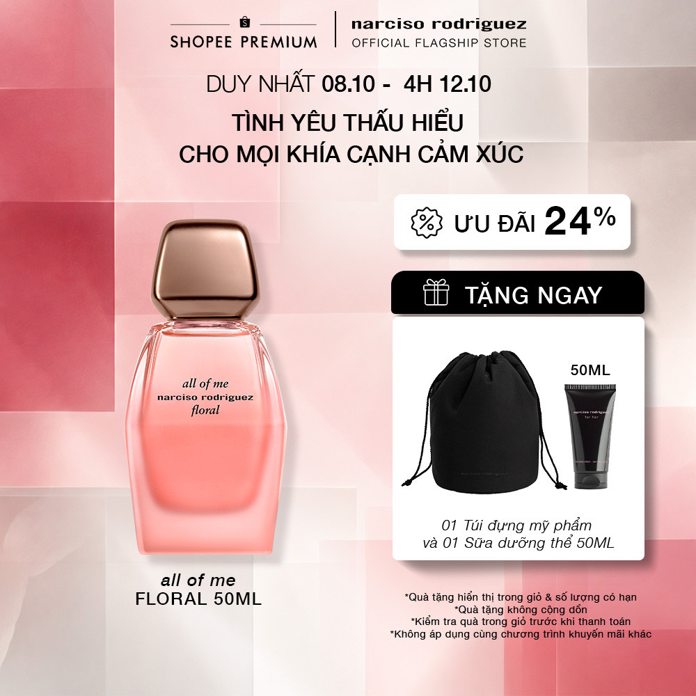 Nước hoa nữ Narciso Rodriguez All Of Me Floral Eau De Parfum 50ml