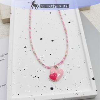 Onetimingfine Mới Bohemia Người Yêu Hàn Quốc Nhiều Màu Sắc Hoa Trái Tim Mặt Dây Chuyền Choker Nhựa Nhiều Màu Gạo Đính Hạt Vòng Cổ Dành Cho Nữ Bé Gái Quà Tặng VN