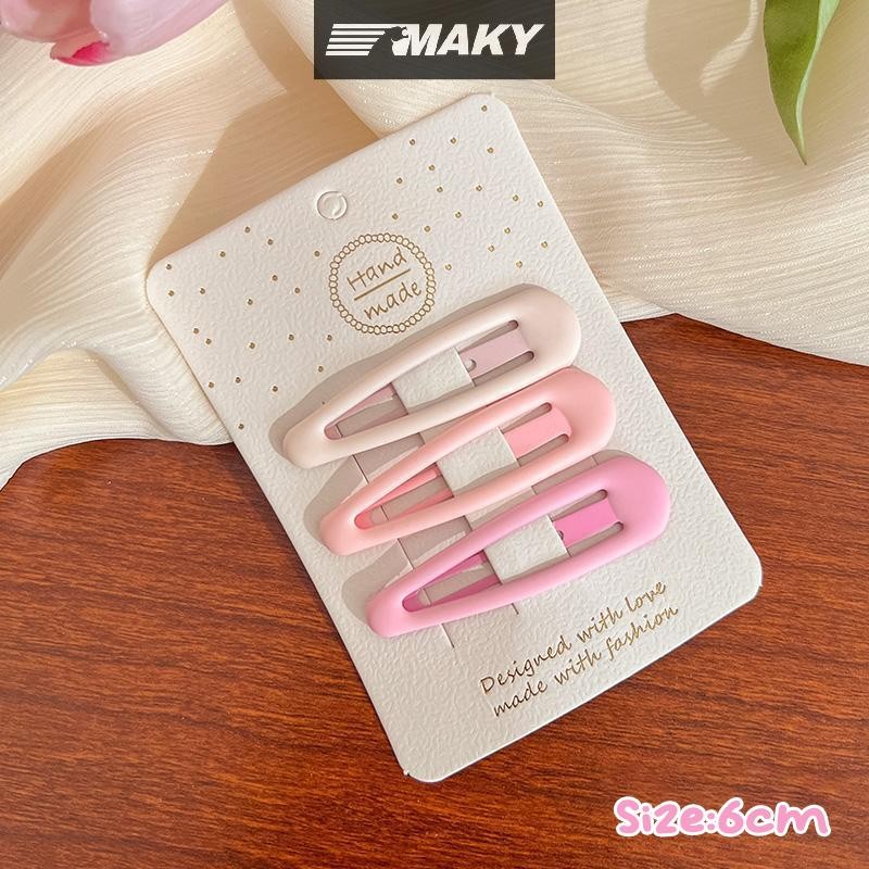 Newwellknownepic 3 Cái / bộ Kẹp Tóc Cho Nữ Cô Gái Ngôi Sao BB Kẹp Tóc Pin Phong Cách Hàn Quốc Mờ Màu Hồng Chụp Đồ Trang Trí Phụ Kiện VN