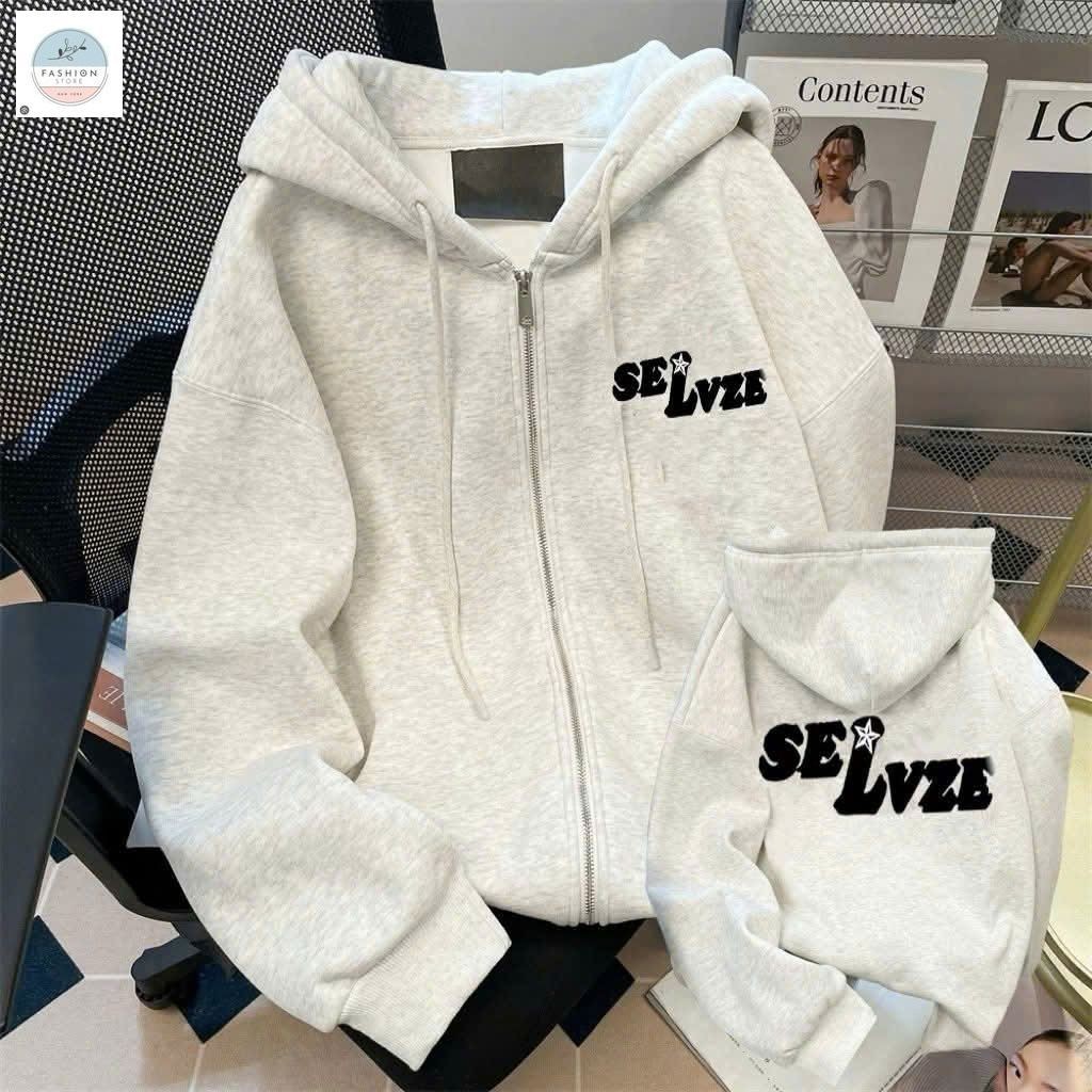 Áo khoác nỉ mũ 2 lớp unisex dài tay, phong cách thoải mái cho mùa đông ấm áp nam nữ mặc đẹp-quânaounisex