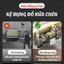 Kệ để đồ rửa chén gắn bồn rửa inox cao cấp, Giá đựng đồ rửa chén có ống cắm đũa muỗng tiện dụng