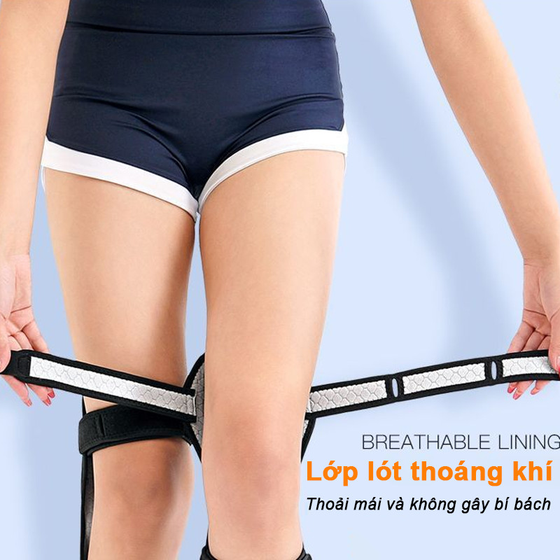 Đai Trợ Lực Khớp Gối Giảm Áp & Bảo Vệ Đầu Gối, Chống Trơn Trượt, Thoáng Khí, Dễ Điều Chỉnh Hỗ Trợ Vận Động