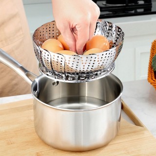 [Mẫu mới]  Vỉ hấp xòe chất liệu inox, có thể gấp gọn - đa năng, tiện dụng