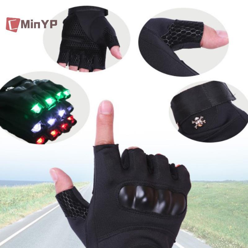 CMinYP Mới Chất Lượng Cao Găng Tay Laser Xanh Hộp Đêm Thanh Đảng Khiêu Vũ Ca Sĩ Đạo Cụ Khiêu Vũ Dj Găng Tay Cơ Đèn Led Vinh Quang