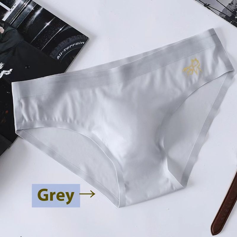 Quần lót Ice Silk Cool Quần lót siêu mỏng Quần lót màu trơn