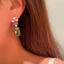 Thời Trang Hàn Quốc Phong Cách Mới Zircon Thanh Lịch Ánh Sáng Bông Tai Sang Trọng Bán Buôn