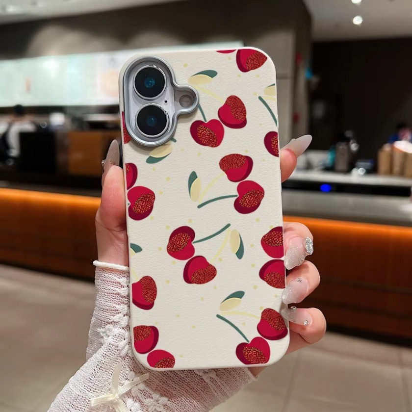 Ốp Điện Thoại Anh Đào Lớn Dễ Thương Cho Honor X6C X8C X9C X5B Plus 400 200 Pro 70 90 400 200 Lite 90 200 Smart Magic 4 5 6 7 Lite Bao Da Họa Tiết