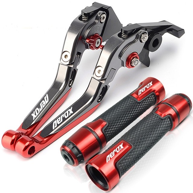 Dành Cho Xe YAMAHA Aerox 155 NVX 155 V1 V2 V3 2017-2025 Sửa Đổi Hợp Kim Nhôm CNC Chất Lượng Cao 6 Tầng Có Thể Điều Chỉnh Có Thể Gập Lại Cần Phanh Ly Hợp Đòn Bẩy Có Tay Cầm Bộ Keo