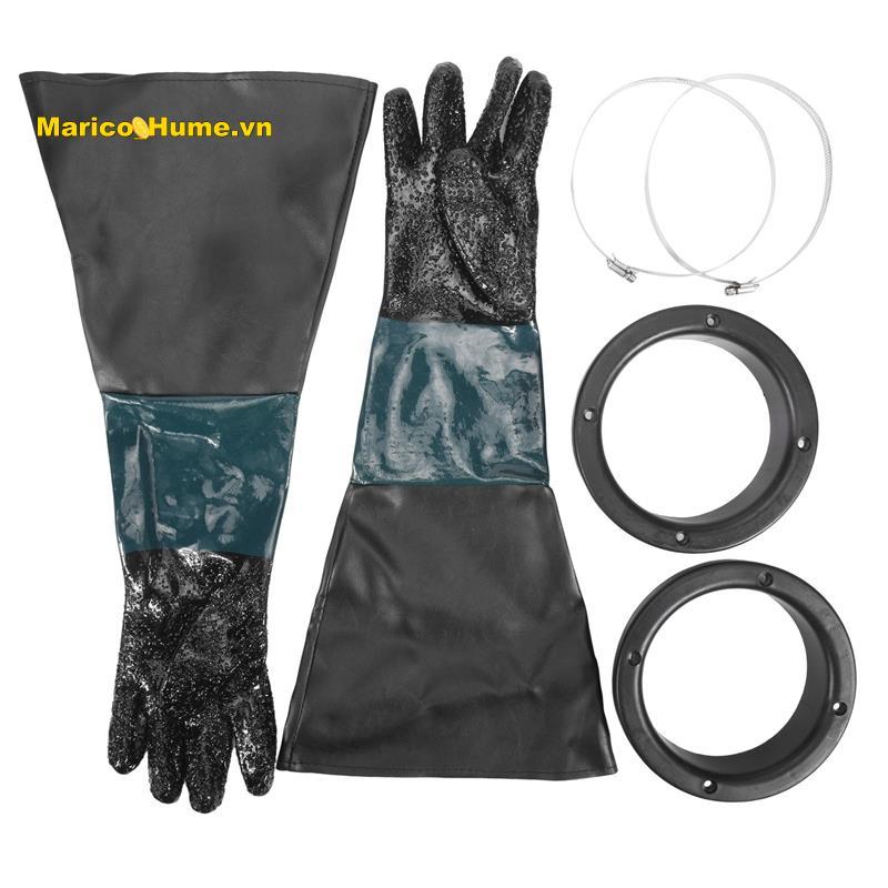 Găng tay phun cát Phụ tùng SandBlaster 60cm có vòng chữ O cho tủ phun cát