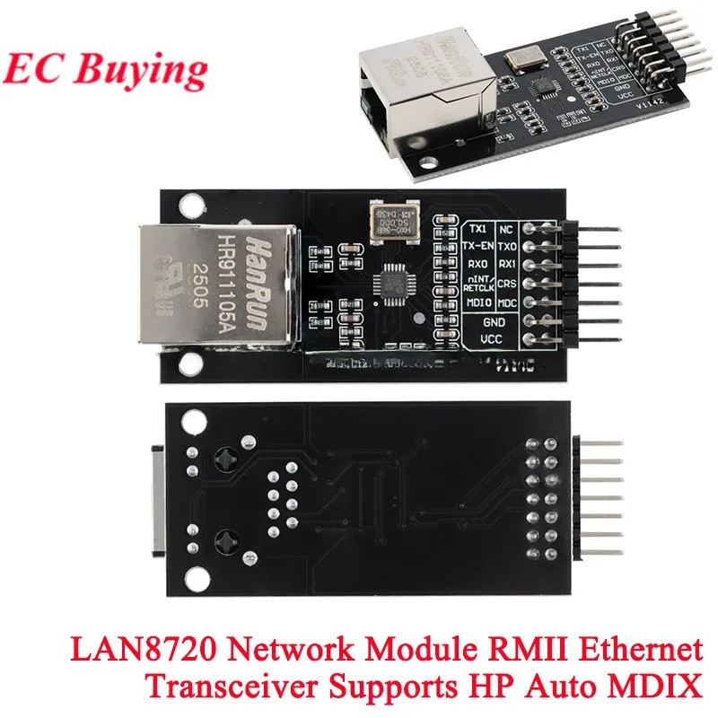 LAN8720 Mô-đun mạng RMII Bộ thu phát giao diện Ethernet HP Auto MDIX ...