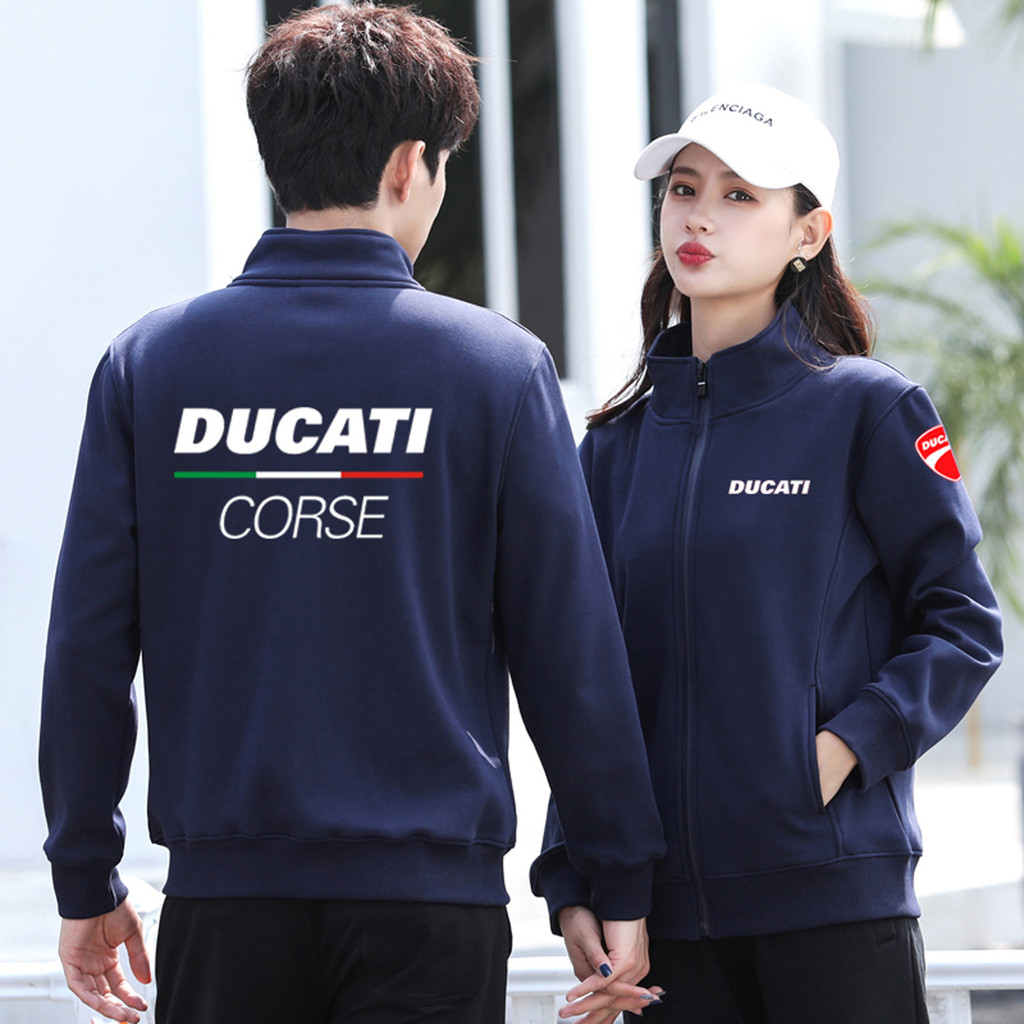 Áo khoác cổ đứng dành cho nam Ducati Áo khoác ngoài trời đi xe máy đi xe máy Cardigan
