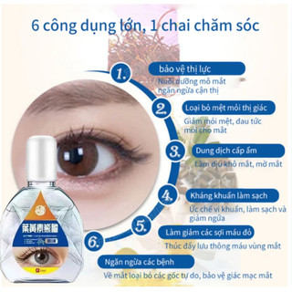 Nước Nhỏ Mắt Giúp Mắt Sáng, Hết Khô, Hết Nhức Mỏi Cải Thiện Thị Lực 15ML
